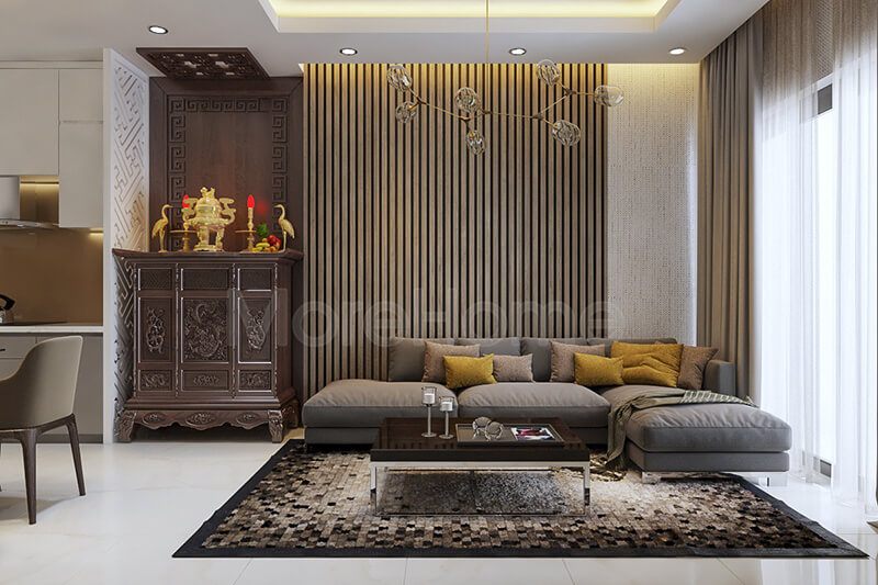 Mẫu tủ thờ gỗ tự nhiên đẹp với thiết kế hiện đại, cùng hoa văn tinh tế mang đến vẻ đẹp cho không gian gia đình bạn.